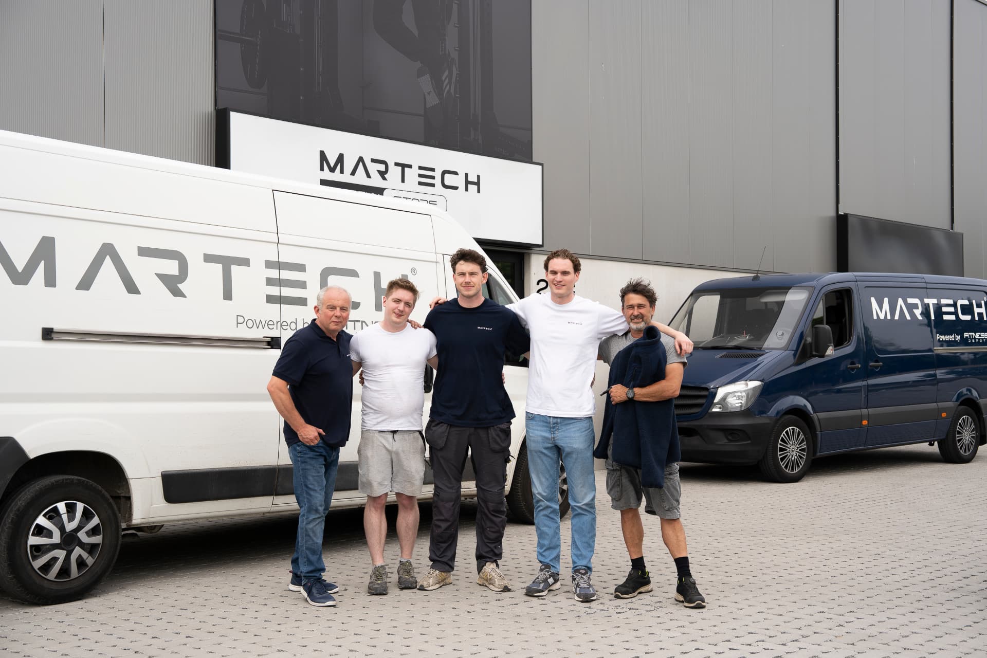 Het Fitnessdepot installatieteam voor Martech gymtoestellen