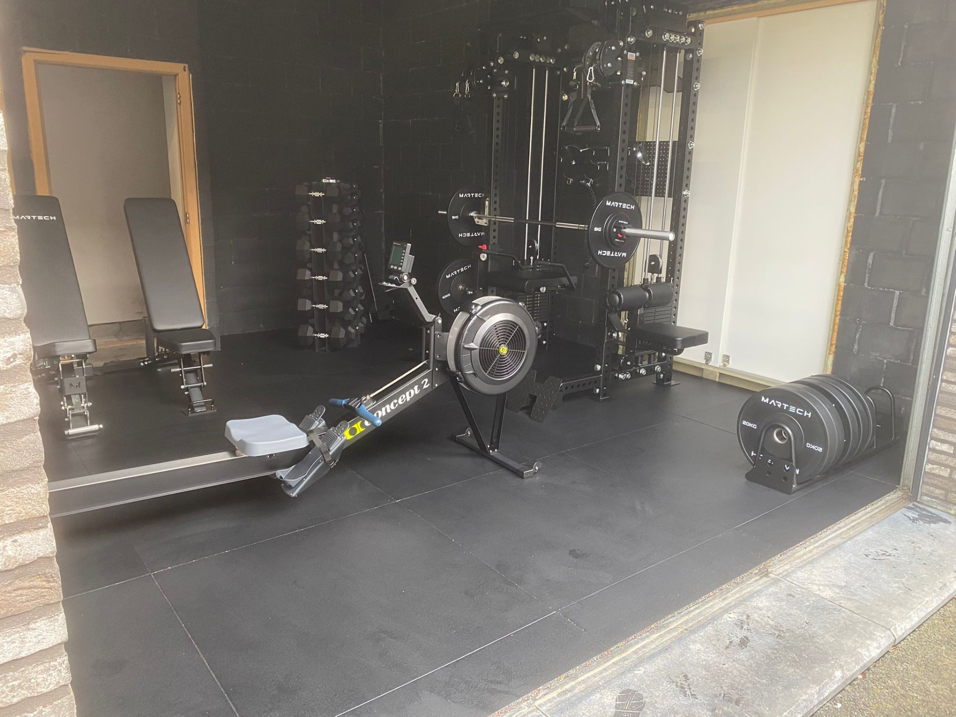 Realisatie Fitnessdepot: Garage gym met Concept2